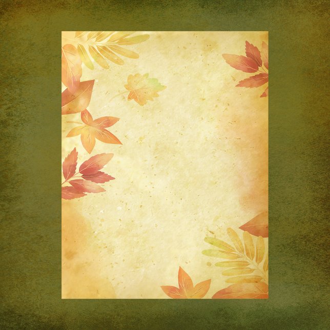 Fall Leaves Scrapbook Paper (Creator Uploaded)