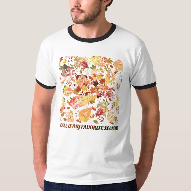 Fall Leaves: Seasonal Graphic Tee (Front)