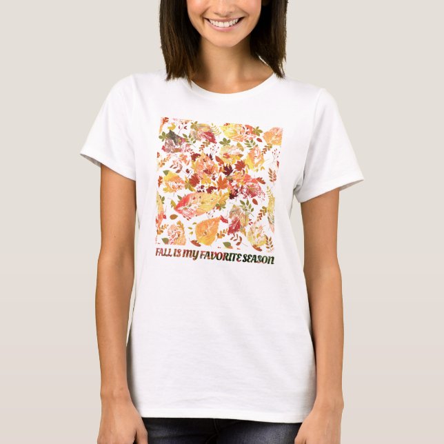 Fall Leaves: Seasonal Graphic Tee (Front)