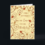 Fall Leaves Son in Law Birthday Card<br><div class="desc">Birthday card for son in law with a fall birthday with fall leaves design and thoughtful verse.</div>