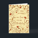 Fall Leaves Son in Law Birthday Card<br><div class="desc">Birthday card for son in law with a fall birthday with fall leaves design and thoughtful verse.</div>
