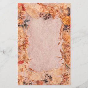 Fall leaves, stems, seeds turn yellow & orange  stationery