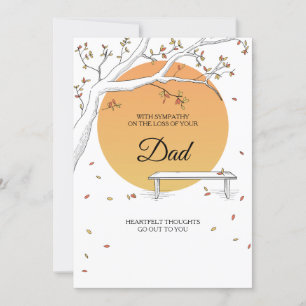 Fall Leaves Sympathy Card