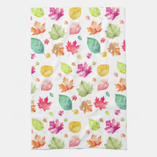Fall Leaves  Tea Towel