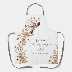 Fall Leaves Thanksgiving All-Over Print Apron