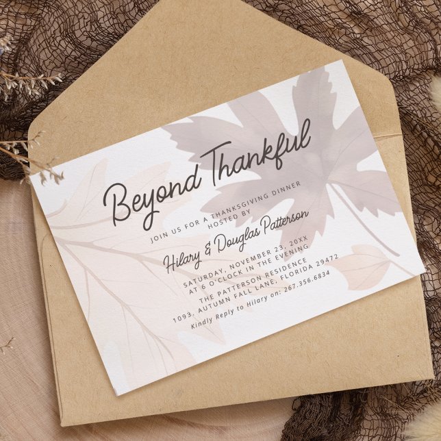 Fall Leaves Thanksgiving Invitation (Creator Uploaded)