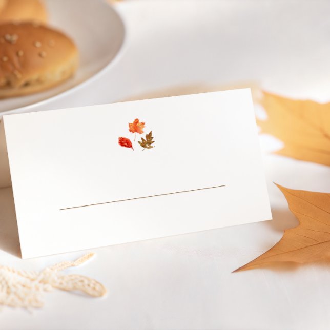 Fall Leaves Thanksgiving Place Card (Creator Uploaded)