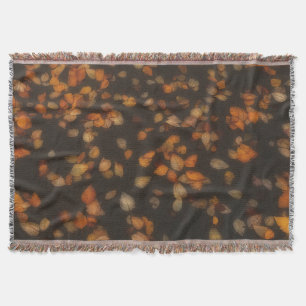fall leaves throw blanket