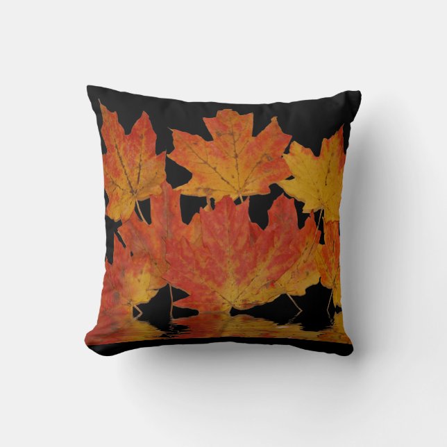 Fall Leaves - Throw Pillow (Front)