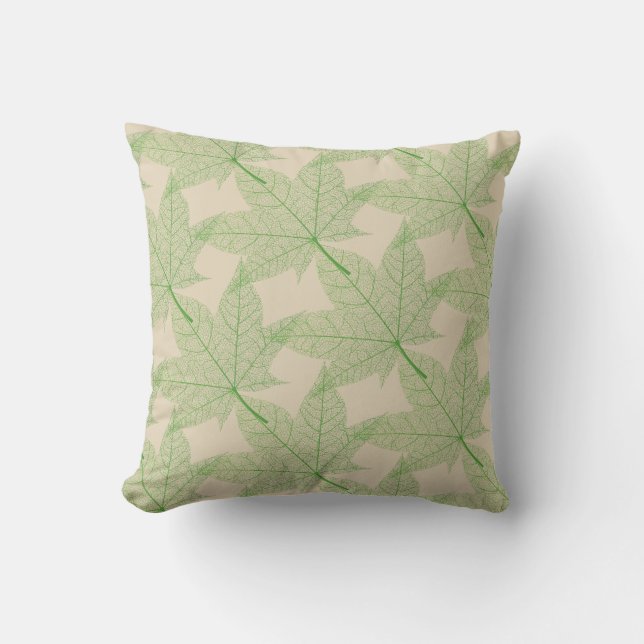 Fall Leaves Throw Pillow (Front)
