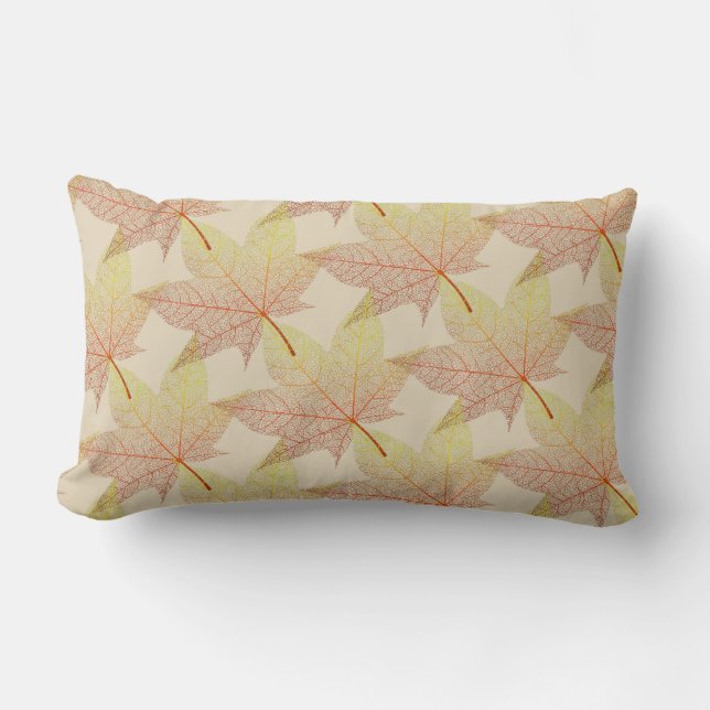 Fall Leaves Throw Pillow (Front)