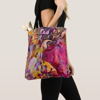 Fall Leaves Turned Into Watercolor Tote Bag