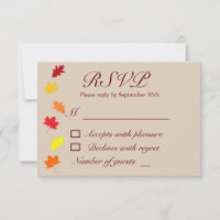 Fall Leaves Wedding
