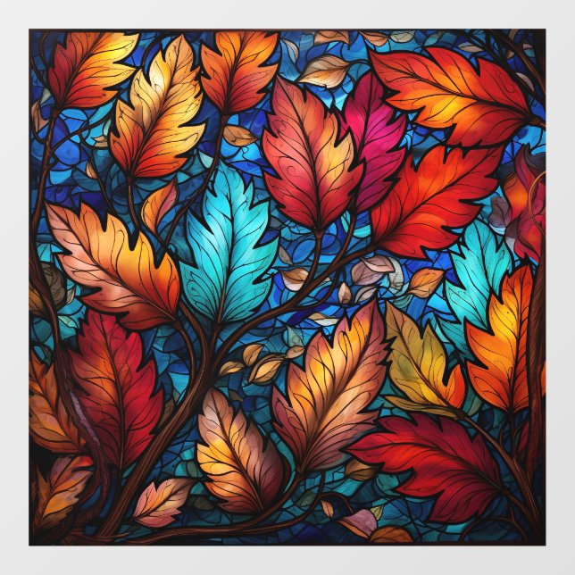 Fall Leaves Window Cling (Sheet)