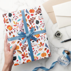 Fall Leaves Wrapping Paper