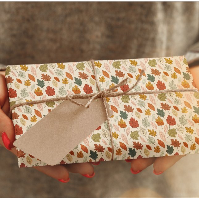 Fall Leaves Wrapping Paper – Cosy Autumn Gift Wrap (Creator Uploaded)