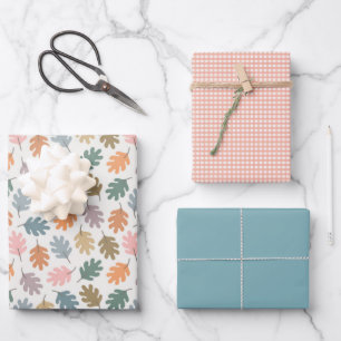 Fall Leaves Wrapping Paper Sheet