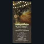 Fall Lights Oak Tree Wedding Ceremony Programs Programme<br><div class="desc">Fall String Lights Oak Tree Wedding Ceremony Programs - feature a fall/autumn background with a large grandfather oak tree that you can change the demo initials to those of your choice. This design also features string lights at the top that give off a glow. Wedding Celebration is also printed in...</div>