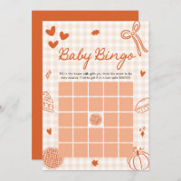 Fall Little Cutie Pie Baby Bingo Baby Shower Game