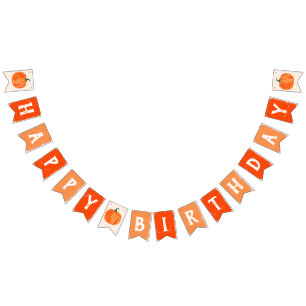 Fall Little Pumpkin Happy Birthday Bunting Banner