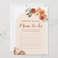 Fall Little Pumpkin How Old Was The Mum-to-be Game