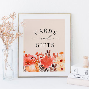 Fall Little Wildflower Cards & Gifts Sign