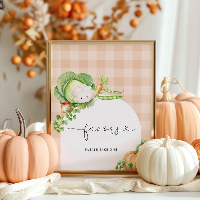 Fall Locally grown baby Pumpkin baby shower Favour Poster (Creator Uploaded)