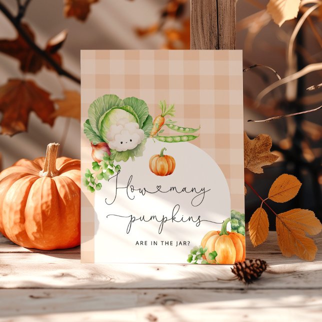 Fall Locally grown baby pumpkin how many candies Poster (Creator Uploaded)