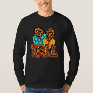 Fall Love Fall Y'all leopard Heart outfit for Fall T-Shirt