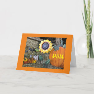 FALL LOVING BIRTHDAY WISHES "MOM" CARD