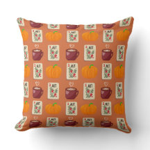 Fall Mahjong Pillow