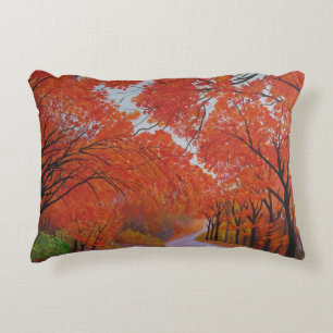 Fall Maple Daejeon Korea Decorative Cushion