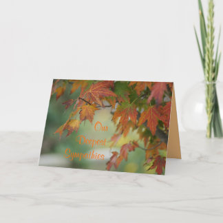 Fall Maple Leaves card- customise any occasion Card