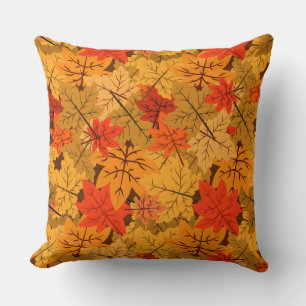 Fall Maple Leaves Cushion