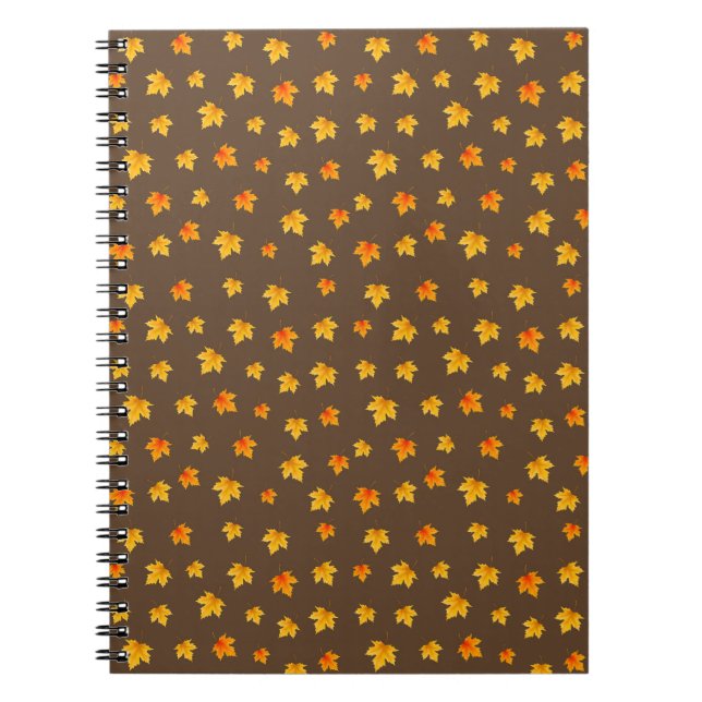 Fall Maple Leaves Notebook (Front)