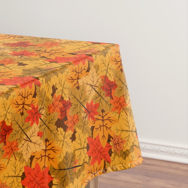 Fall Maple Leaves Tablecloth (In Situ)