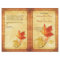 Fall Maple Leaves Wedding Program