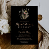 Fall Meadow Wild Floral Bridal Shower Tea Party