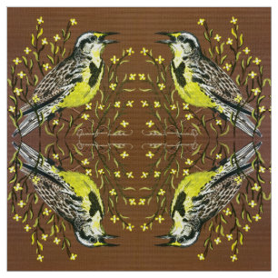 Fall Meadowlarks Fabric