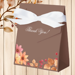 Fall Mocha Autumn Bridal Shower Favour Box