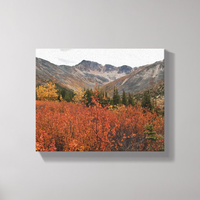 Fall Mountain Landscape Canvas Print (Front)