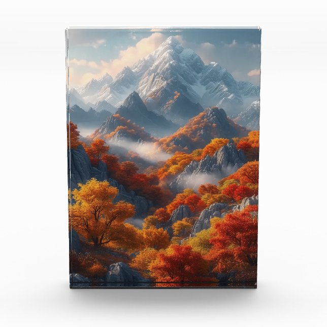 Fall Mountains Photo Block (Front)