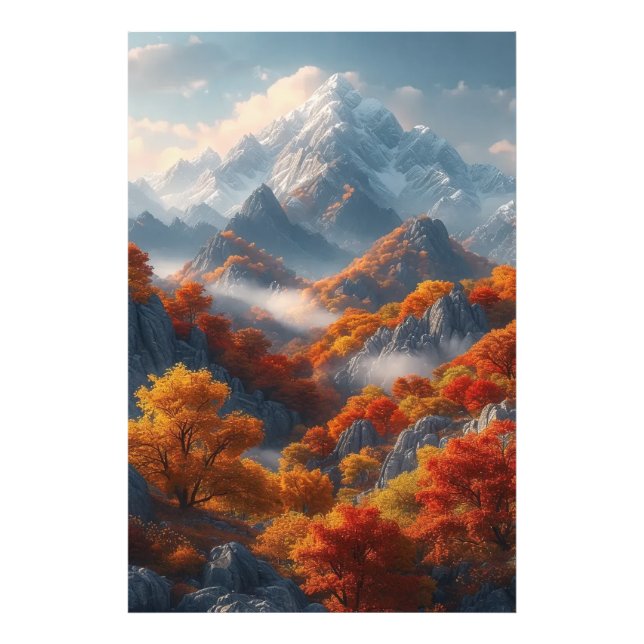 Fall Mountains Photo Print (Front)
