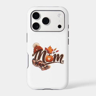 Fall Mum Cosy Autumn Pumpkin Phone Card Holder Sti