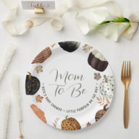 Fall Mum to Be Little Pumpkin Baby Shower Paper