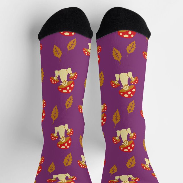 Fall mushroom socks (Top)