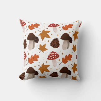 Fall & Mushrooms Pattern Cushion