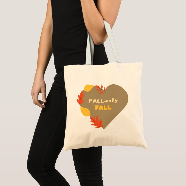 Fall-nally Fall: Autumn Heart Tote Bag Design (Front (Product))