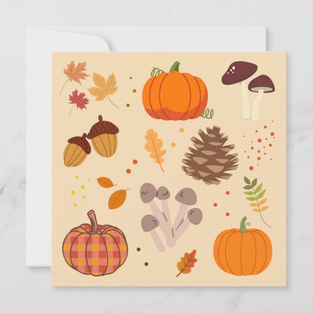  Fall Nature Holiday Card (Front)