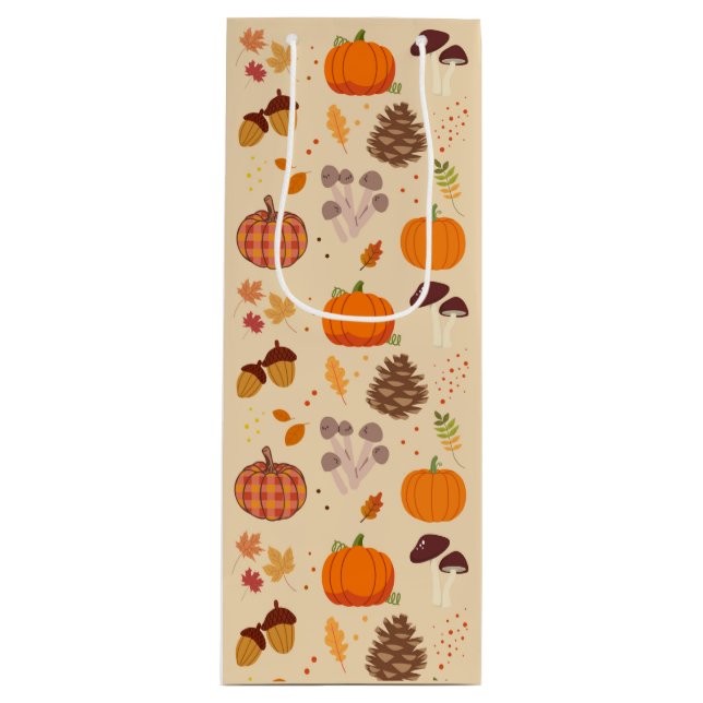  Fall Nature Wine Gift Bag (Front)